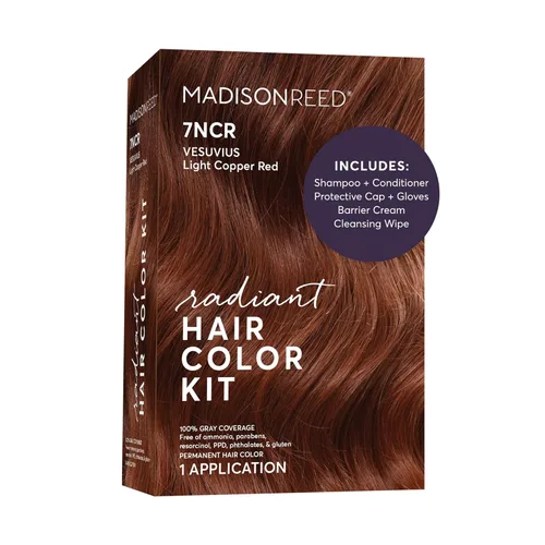 Miniatura 50 de Madison Reed - Kit de color de cabello radiante, tinte permanente para el cabello, 100 % cobertura de canas, sin amoníaco, castaño Catania 5NGM