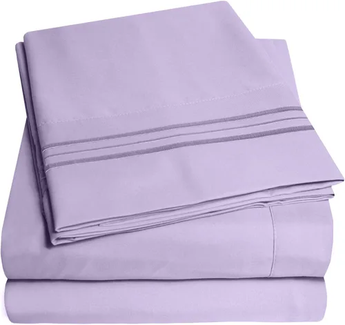 Miniatura 21 de Juego de sábanas y fundas de almohada de la colección 1500 Supreme, tamaño Queen, estampado Paisley gris - Juego de sábanas y fundas de almohada