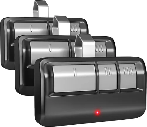 Control remoto universal para puerta de garaje con clip para visera, para abridores de puerta LiftMaster/Chamberlain/Craftsman, adecuado para Negro