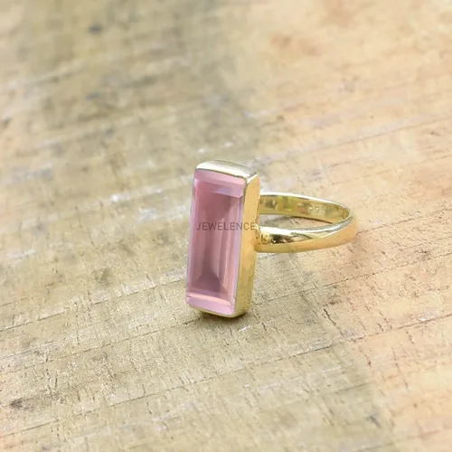 Miniatura 27 de Anillo de plata de ley maciza superpuesta de oro amarillo de 18 quilates para mujer, anillo de compromiso de plata esterlina, juego de bisel