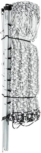 Premier 1 VersaNet® Plus, valla eléctrica portátil de 20 pulgadas de alto x 50 pies de largo con postes incorporados, espaciado de hebras de 2 x 2