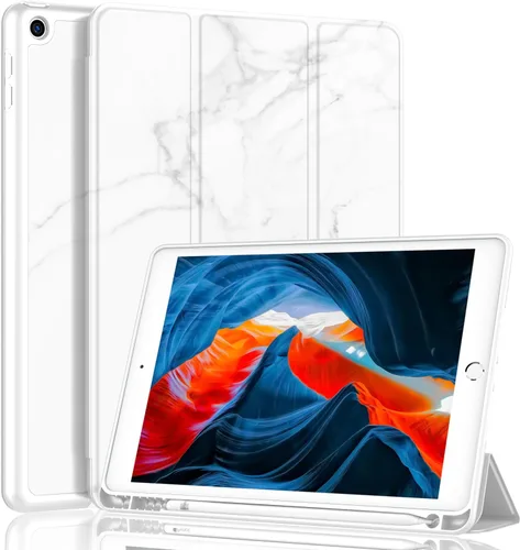 Miniatura 18 de iMieet - Funda para iPad de 9ª generación 2021/iPad de 8ª generación 2020 de 10.2 pulgadas con soporte para lápices, funda para iPad de 7ª
