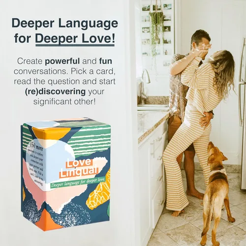 Miniatura 3 de FLUYTCO Juego de cartas Love Lingual Level 2 - 150 Preguntas para iniciar conversaciones para parejas - Noche de cita y iniciadores de conversación