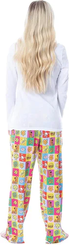 Miniatura 3 de Scooby-Doo Relp - Pantalones de pijama para mujer, diseño de huellas cuadradas