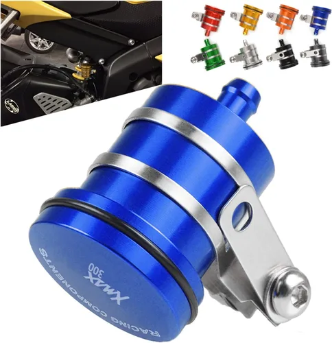 Miniatura 2 de Tapa protectora para Yamaha XMAX 300 XMAX300 X-MAX 300 2017 2018 2019 2020 Depósito de líquido de frenos de motocicleta Depósito de líquido de freno