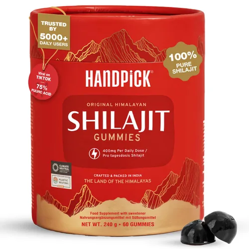 Miniatura 9 de HANDPICK Resina Shilajit pura del Himalaya ultra concentrada de 400 mg 75% de ácido fúlvico, más de 85 minerales Sensación masculina, alta