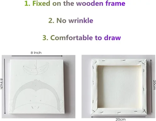 Miniatura 4 de TINDAY Kit de 2 piezas enmarcadas de pintura por números para adultos, principiantes, niños, pintura acrílica por números, pintura acrílica para 2