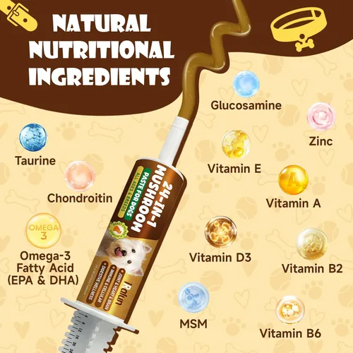 Miniatura 5 de Hongos para perros – Hongo de cola de pavo para perros – Apoyo a la salud inmunológica, intestino, piel, articulaciones – Bultos y protuberancias