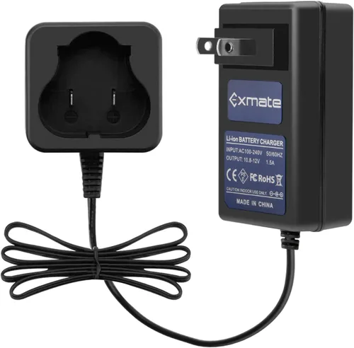 Exmate Cargador de batería de litio de 12 V compatible con Black and Decker BL1110 BL1310 BL1510 LB12 LBX12 LBXR12 12V batería estilo Pod (no para