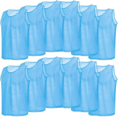 Chalecos de entrenamiento de fútbol para niños Scrimmage Jerseys baberos Pinnies para juegos de equipo y prácticas de hockey sobre campo - 12