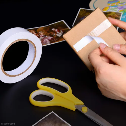 Miniatura 4 de Cinta adhesiva de doble cara de alta calidad – Ancho: 0.787 in – Longitud: 27 yardas (82.0 ft) – Para artes y manualidades, bricolaje y oficina