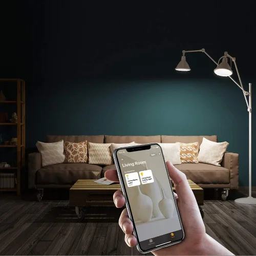 Miniatura 3 de Feit Electric OM60/SW/HK 60W equivalente a A19 Smart, funciona con Apple HomeKit y control de voz Siri, no requiere concentrador, 4.4 pulgadas