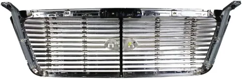 Miniatura 2 de Para Ford F-150 Conjunto de rejilla 2004 05 06 07 2008 Lariat con paquete cromado Inserto de barra estilo palanquilla cromada Nuevo