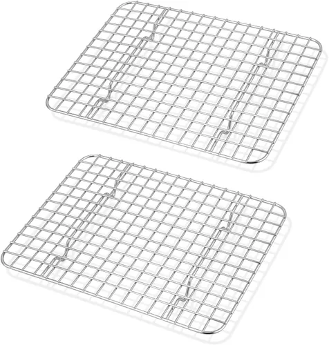 Miniatura 8 de TeamFar Rejilla de Enfriamiento, Paquete de 2 Rejillas de Acero Inoxidable para Hornear para Cocinar, Asar, Asar a la Parrilla, Secar, 11.75'' x 9