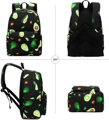 Miniatura 6 de Mochila infantil para niñas, adolescentes, bolsas escolares con bolsa de almuerzo, estuche para lápices