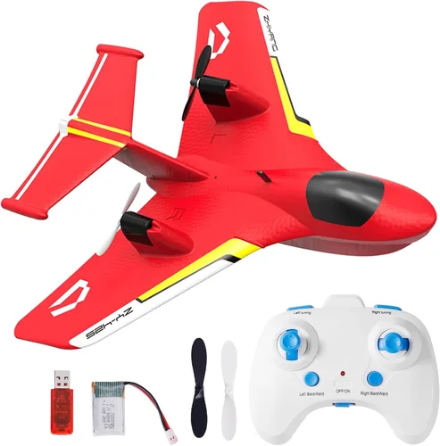 Avión de juguete de control remoto inalámbrico, avión de planeadores de gravedad con luces, avión RC para agua, tierra y aire, avión flotador RC,