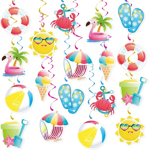 Miniatura 34 de 6 7 Birthday Hanging Swirl Decorations, 30Pcs Six Seven Party Ceiling Streamers for 6 7 Meme Ice Cream Birthday Party Supplies