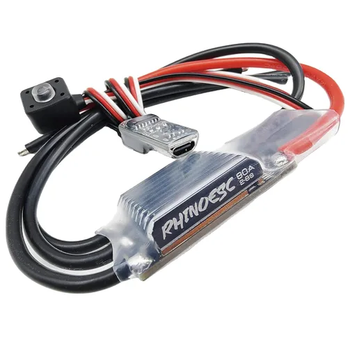 Miniatura 4 de AM32 VE80A Crawler ESC 2-8S BEC 5.2-8.2V ESC sin escobillas para 1/8 1/10 Escala Crawler Car Axial SCX10 Traxxas TRX-4 TRX-6 (VE80A)