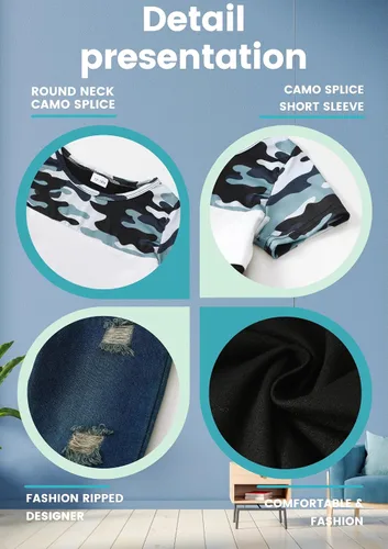 Miniatura 129 de Renotemy Ropa de bebé para niño, trajes de mezclilla, sudadera con capucha para bebés, pantalones de mezclilla, ropa para niños pequeños