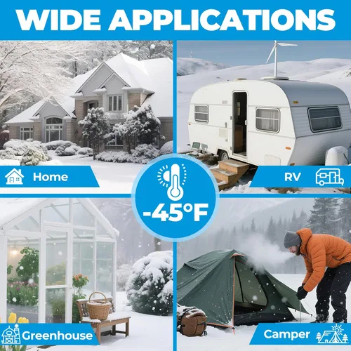 Miniatura 5 de Manguera de agua calefactada para caravana con protección anticongelante hasta -45 °F y apta para agua potable, útil para ganado y agricultura
