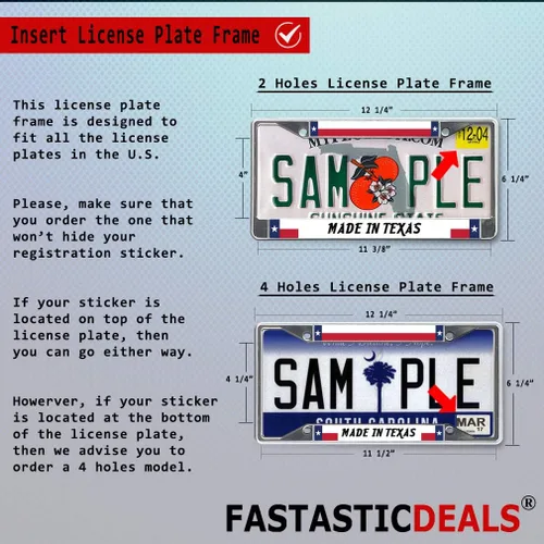 Miniatura 3 de Fastasticdeals Marco de placa de metal con inserto de metal My Other Car is A School Bus B resistente a la intemperie, accesorios de coche negro