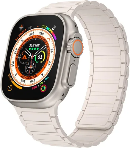 Miniatura 11 de Correa magnética compatible con Apple Watch Ultra 3/2/1 de 1.929 in, 1.811 in, 1.772 in, 1.732 in, 1.654 in, 1.614 in, 1.575 in, 1.496 in, correa