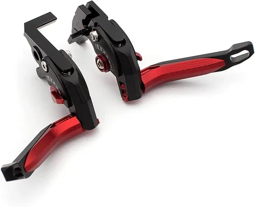 Miniatura 3 de Palancas de embrague de freno extensible para motocicleta CNC 3D Rhombus para Bajaj Dominar 400 2017-2018 Palanca de embrague de freno (color : E)