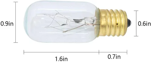 Miniatura 5 de AMI PARTS WB36X10003 Bombilla de 40 W 130 V Microondas Repuesto Compatible con General Electric Hotpoint Microondas (2 piezas)