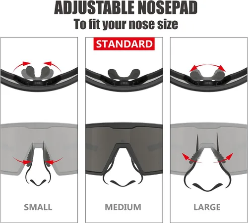 Miniatura 7 de Eazyrun Gafas de sol polarizadas deportivas para niños de 8 a 12 años, lentes para béisbol, softbol, ciclismo, protección UV para niños y niñas