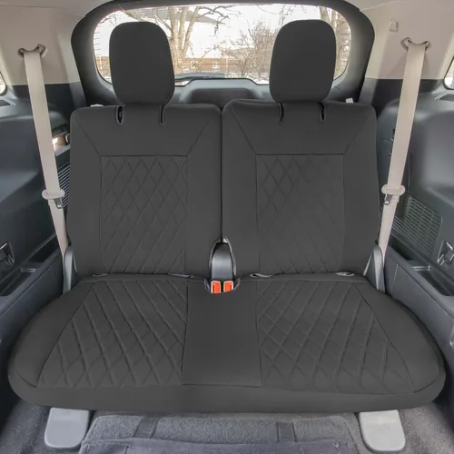 Miniatura 2 de FH Group Fundas de asiento de automóvil de ajuste personalizado específicamente hechas para Ford Explorer Base 2020-2024, fundas de asiento Negro