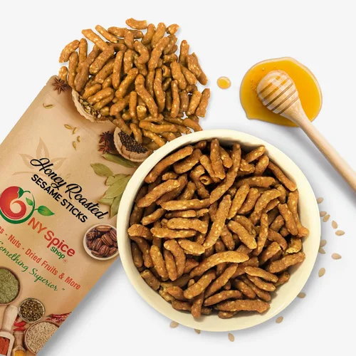 Miniatura 9 de NY Spice Shop Palitos de sésamo cajún – Mezcla de aperitivos tostados de sésamo cajún picante de 1 libra – Bocados crujientes de sabor picante