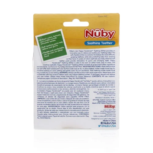 Miniatura 6 de Nuby Happy Handimals - Manopla de dentición, abeja