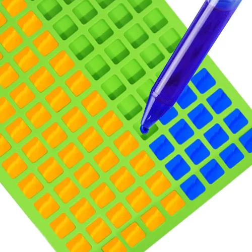 Miniatura 6 de SENHAI 2 paquetes de moldes cuadrados de silicona, 126 cavidades flexibles y antiadherentes para cubitos de hielo, moldes de gelatina de chocolate