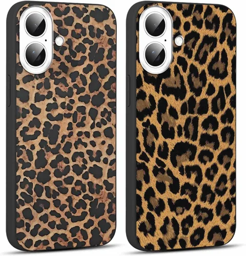 Miniatura 87 de Paquete de 2 Fundas de Teléfono Bonitas con Estampado de Guepardo para Apple iPhone 13 Pro Max de 6.7 Pulgadas, Fundas de Diseño