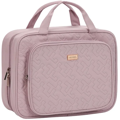 Miniatura 10 de NISHEL Neceser de viaje para mujer, organizador de artículos esenciales de maquillaje, estuche colgante para accesorios, cosméticos, Egeo-azul, M