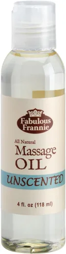 Fabulous Frannie Aceite de masaje sin perfume Natural A Base Oil para uso de aceite esencial o masaje. Fabricado con cártamo, semilla de uva,