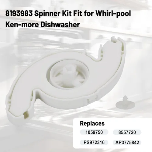 Miniatura 4 de 8193983 Kit giratorio apto para lavavajillas Whirl-pool Ken-more que reemplaza AP3775842 1059750 8557720 PS972316