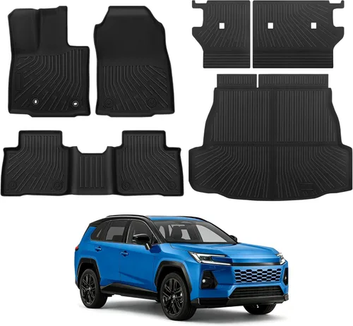 Miniatura 8 de Alfombrillas de Piso para Toyota RAV4 (Incluye Híbrido) 2025 2024-2019 6 Piezas Alfombrillas RAV4 Todo Clima Juego Completo para Accesorios Toyota