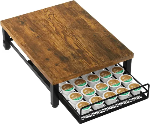 Miniatura 12 de IBUYKE Soporte de Cajón para Cápsulas de Café para K Cup, Organizador de Almacenamiento de Cápsulas con Capacidad para 35, Cajón de Almacenamiento