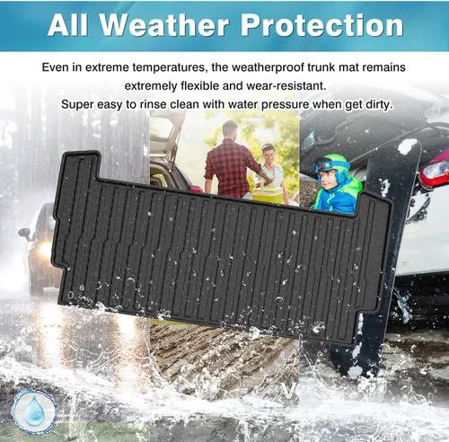 Miniatura 5 de Mixsuper Forro de carga para Rivian R1S 2022-2024 2025, alfombrilla para maletero para todo tipo de clima, para accesorios R1S, alfombrilla