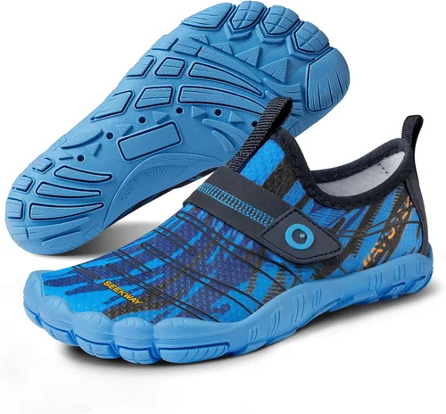SEEKWAY Barefoot Water Shoes for Kids - Wide Toe Box and Quick-Dry Sand Shoes Toddler for Hiking Swim Beach Pool Kayak Sport Accessories, Camping