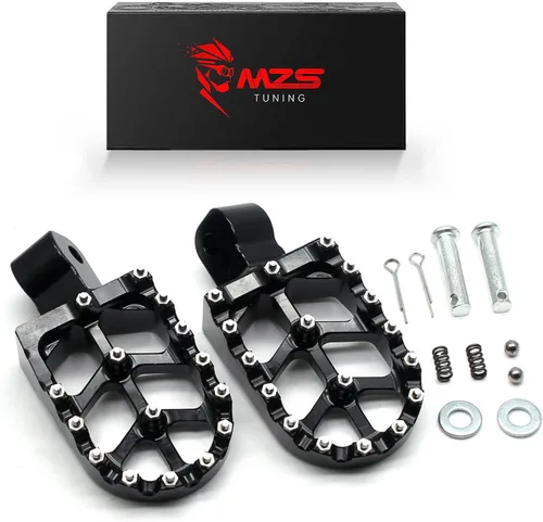 Miniatura 25 de MZS Estriberas eléctricas para motocross compatibles con X3 XXX MX3 MX4 MX5, estriberas Ebike MX más anchas reposapiés resto pedal CNC aluminio negro