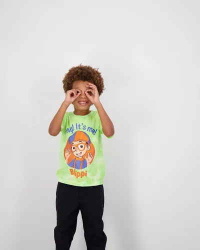 Miniatura 4 de Blippi Paquete de 3 camisetas para niños pequeños y pequeños, azulnaranjaverde