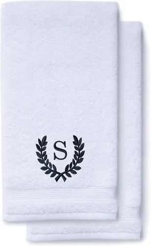 Miniatura 63 de Toallas de mano decorativas y con monograma para baño, cocina, maquillaje Regalo personalizado para boda-nupcial Toalla turca de lujo