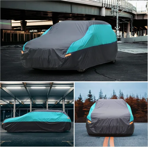 Miniatura 7 de SEAZEN Funda impermeable para automóvil SUV para todo tipo de clima, cubierta de automóvil para exteriores, protección contra el viento y la nieve