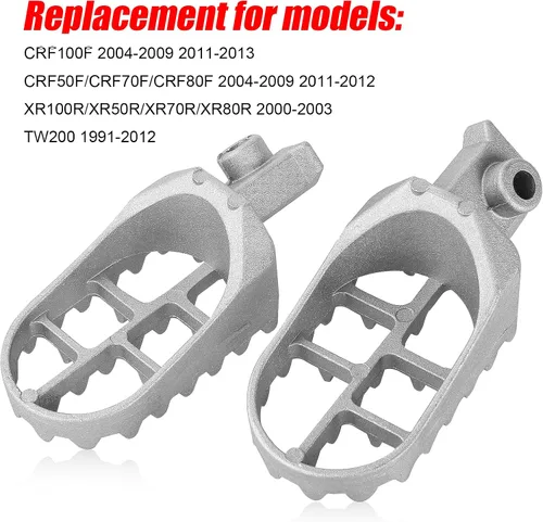Miniatura 7 de Estriberas para reposapiés para XR50 XR50R XR70 XR70R XR80 XR80R XR100R CRF50 CRF50F CRF70 CRF70F CRF80 KLX110 2011-2016 Motocross 50cc 70cc 90cc