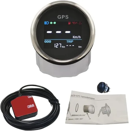 Miniatura 4 de ELING 2 "digital LED GPS velocímetro medidor de velocidad odómetro ajustable para minivan marina ATV UTV auto reemplazo Speedo 12V 24V