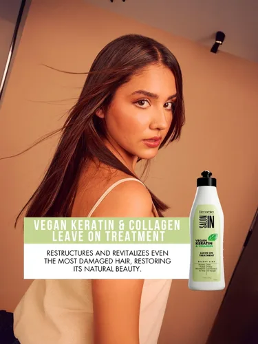 Miniatura 2 de Salon In by Recamier - Tratamiento sin enjuague de queratina vegana Tratamiento sin enjuague para el cabello con queratina vegana y colágeno