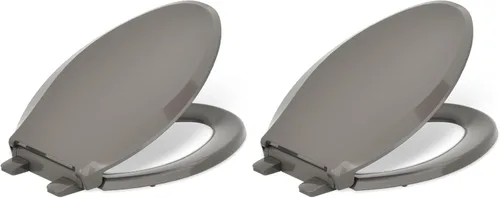 Miniatura 32 de KOHLER 4636-RL-0 Cachet ReadyLatch - Asiento de inodoro alargado con cierre lento, asiento de inodoro de cierre suave con tapa silenciosa, topes