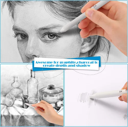 Miniatura 5 de Paquete de 22 herramientas de dibujo de bocetos con juego de arte de lujo de 141 piezas, estuche de pintura de madera y kit de suministros de arte